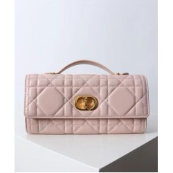 Replica Dior Miss Caro Top Handle clutch Pink