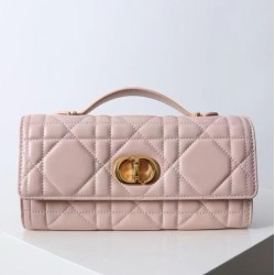 Replica Dior Miss Caro Top Handle clutch Pink
