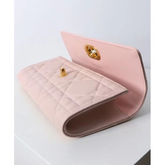 Replica Dior Miss Caro Top Handle clutch Pink Replica Dior Miss Caro Top Handle clutch Pink