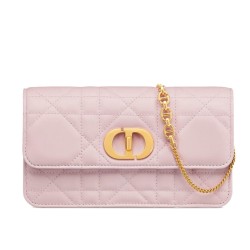 Replica Dior Miss Caro Chain Bag Pink