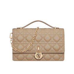 Replica Dior My Dior Top Handle Bag Apricot