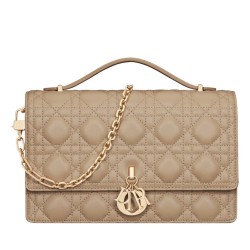 Replica Dior My Dior Top Handle Bag Apricot