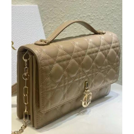 Replica Dior My Dior Top Handle Bag Apricot Replica Dior My Dior Top Handle Bag Apricot