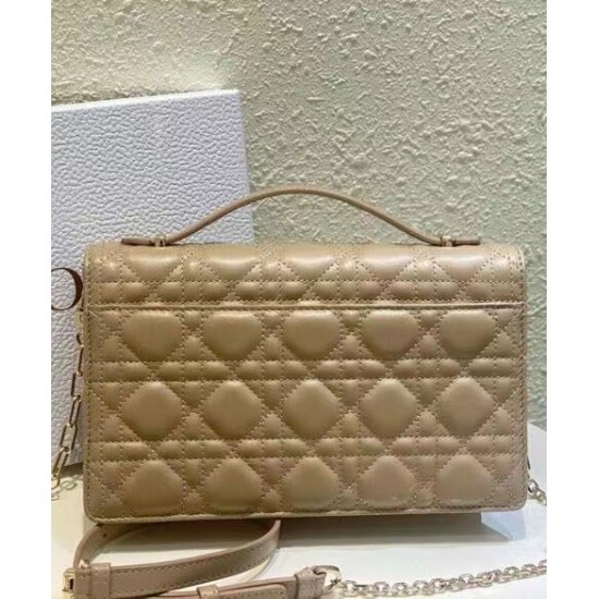 Replica Dior My Dior Top Handle Bag Apricot Replica Dior My Dior Top Handle Bag Apricot
