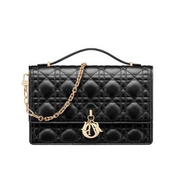 Replica Dior My Dior Top Handle Bag Black Replica Dior My Dior Top Handle Bag Black