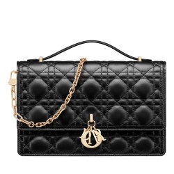 Replica Dior My Dior Top Handle Bag Black