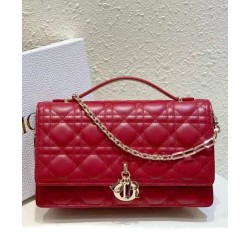 Replica Dior My Dior Top Handle Bag Red