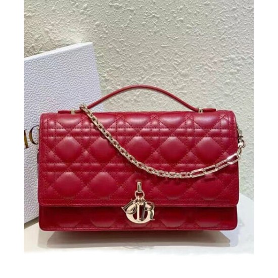 Replica Dior My Dior Top Handle Bag Red Replica Dior My Dior Top Handle Bag Red