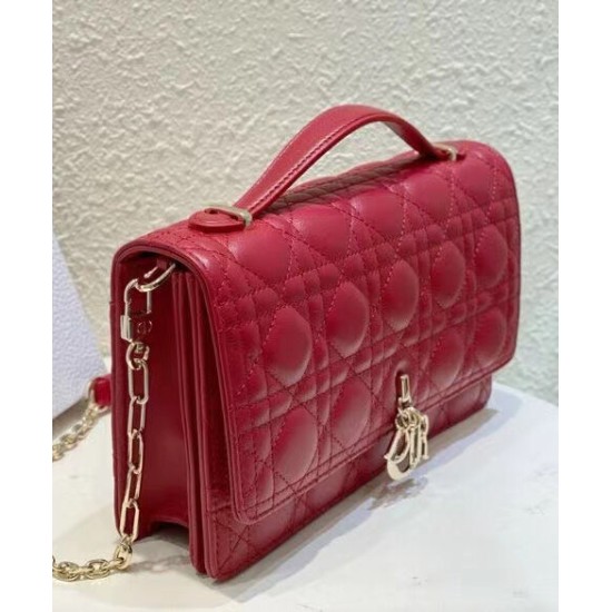 Replica Dior My Dior Top Handle Bag Red Replica Dior My Dior Top Handle Bag Red