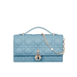 Replica Dior My Dior Top Handle Bag Blue