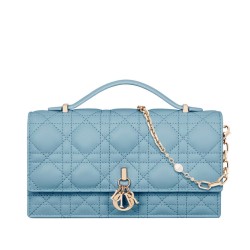 Replica Dior My Dior Top Handle Bag Blue