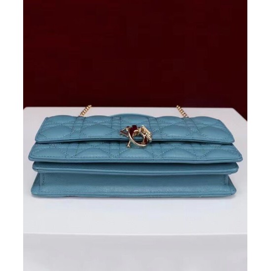 Replica Dior My Dior Top Handle Bag Blue Replica Dior My Dior Top Handle Bag Blue