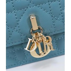 Replica Dior My Dior Top Handle Bag Blue Replica Dior My Dior Top Handle Bag Blue