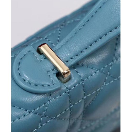 Replica Dior My Dior Top Handle Bag Blue Replica Dior My Dior Top Handle Bag Blue