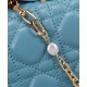 Replica Dior My Dior Top Handle Bag Blue Replica Dior My Dior Top Handle Bag Blue