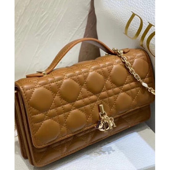 Replica Dior My Dior Top Handle Bag Coffee Replica Dior My Dior Top Handle Bag Coffee