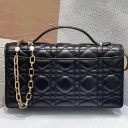 Replica Dior My Dior Top Handle Bag Black