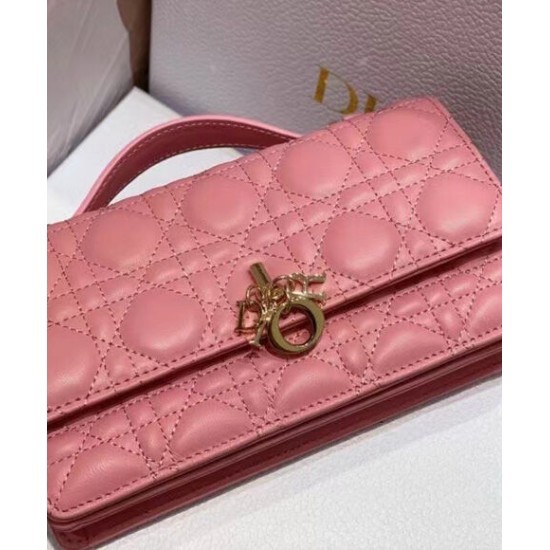 Replica Dior My Dior Top Handle Bag Pink Replica Dior My Dior Top Handle Bag Pink
