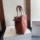 Replica Celine Mini Cabas Anais triomphe Bag Brown Grained Calfskin