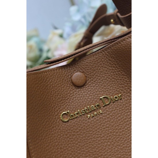Replica Dior Small/Medium Signature Bucket Bag Brown Replica Dior Small/Medium Signature Bucket Bag Brown