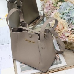 Replica Dior Small/Medium Signature Bucket Bag Gray