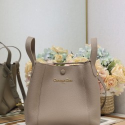 Replica Dior Small/Medium Signature Bucket Bag Gray