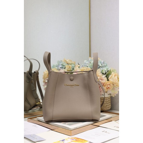 Replica Dior Small/Medium Signature Bucket Bag Gray Replica Dior Small/Medium Signature Bucket Bag Gray
