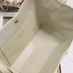 Replica Dior Small/Medium Signature Bucket Bag White