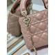 Replica Dior Mini Lady Dior Bag with Chain Blush Cannage