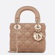 Replica Dior Mini Lady Dior Bag with Chain Blush Cannage