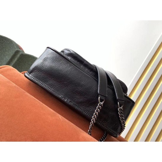 Replica YSL Saint Laurent Niki Baby Vintage Bag Black Replica YSL Saint Laurent Niki Baby Vintage Bag Black