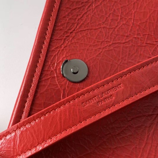 Replica YSL Saint Laurent Niki Baby Vintage Bag Crinkled Red Replica YSL Saint Laurent Niki Baby Vintage Bag Crinkled Red