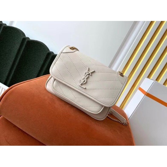 Replica YSL Saint Laurent Niki Baby Vintage Bag White Replica YSL Saint Laurent Niki Baby Vintage Bag White