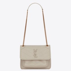 Replica YSL Saint Laurent Niki Baby Vintage Bag White