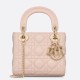 Replica Dior Lady Dior Mini Bag with Chain Resin Charms Pink Replica Dior Lady Dior Mini Bag with Chain Resin Charms Pink