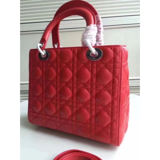 Replica Dior Classic Medium Lady Dior Bag Red Replica Dior Classic Medium Lady Dior Bag Red