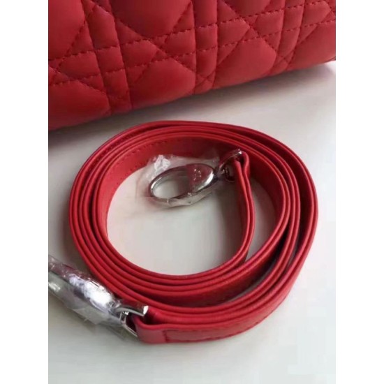 Replica Dior Classic Medium Lady Dior Bag Red Replica Dior Classic Medium Lady Dior Bag Red