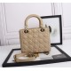 Replica Dior Medium Lady Dior Bag with Enamel Charm Beige Replica Dior Medium Lady Dior Bag with Enamel Charm Beige