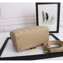 Replica Dior Medium Lady Dior Bag with Enamel Charm Beige Replica Dior Medium Lady Dior Bag with Enamel Charm Beige