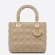 Replica Dior Medium Lady Dior Bag with Enamel Charm Beige Replica Dior Medium Lady Dior Bag with Enamel Charm Beige