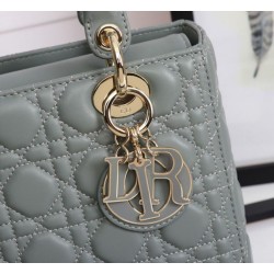 Replica Dior Classic Medium Lady Dior Cannage Bag Gray Replica Dior Classic Medium Lady Dior Cannage Bag Gray