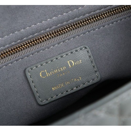 Replica Dior Classic Medium Lady Dior Cannage Bag Gray Replica Dior Classic Medium Lady Dior Cannage Bag Gray