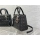 Replica Dior Lady Dior Medium Bag Grained Calfskin Black Replica Dior Lady Dior Medium Bag Grained Calfskin Black