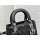 Replica Dior Lady Dior Medium Bag Grained Calfskin Black Replica Dior Lady Dior Medium Bag Grained Calfskin Black