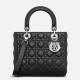 Replica Dior Lady Dior Medium Bag Grained Calfskin Black Replica Dior Lady Dior Medium Bag Grained Calfskin Black
