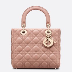 Replica Dior Classic Medium Lady Dior Cannage Bag Blush