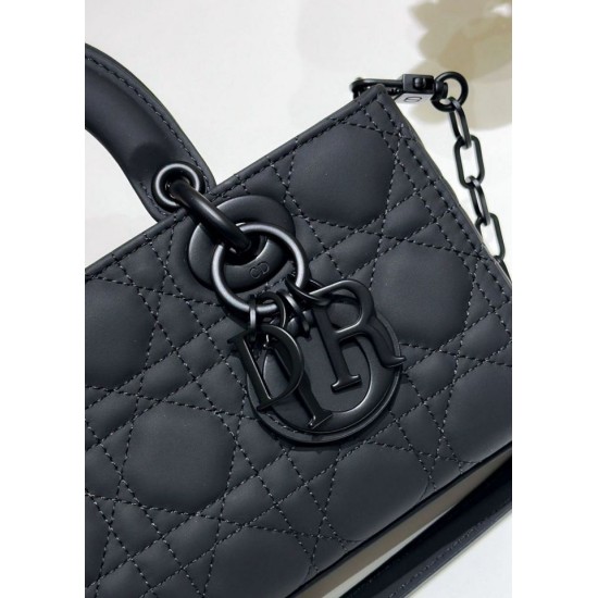 Replica Dior Lady D-Joy Small Bag Ultramatte Calfskin Black Replica Dior Lady D-Joy Small Bag Ultramatte Calfskin Black