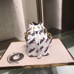Fake Mon Tresor Mini Bucket Bag White Replica