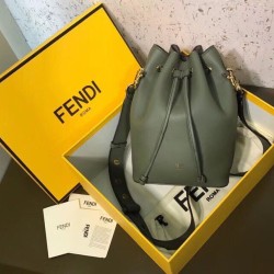 Fake Small Mon Tresor Bucket Bag Green Replica