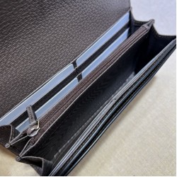 Fake Gucci Ophidia GG continental wallet ‎523153 Brown Replica